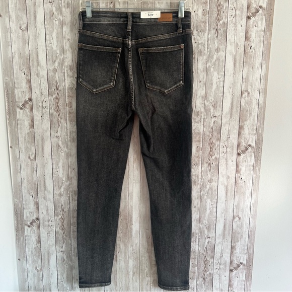 Judy Blue High Waist Dark Gray Skinny Jeans Denim Concert Womens 5 27 - Picture 2 of 4